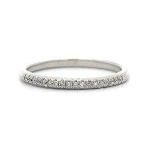 10k white gold diamond eternity band